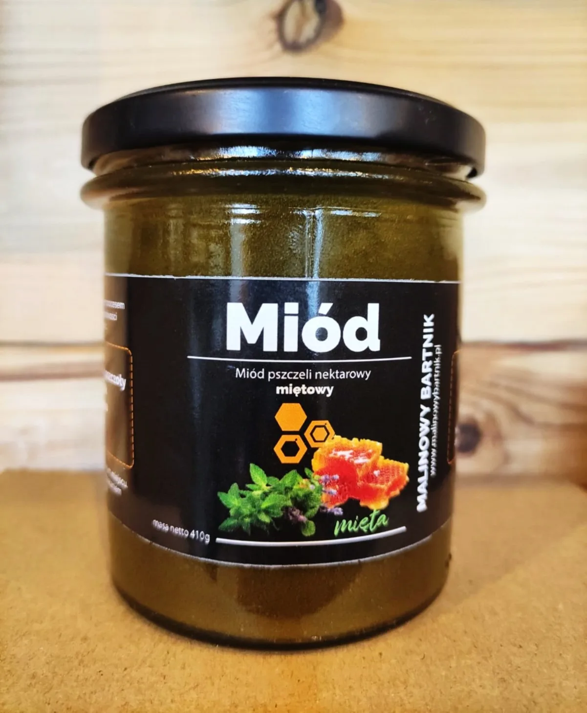 MIÓD Z Miętą Miętowy 410g Nektarowy Kremowany Nasze Polskie Pasieki