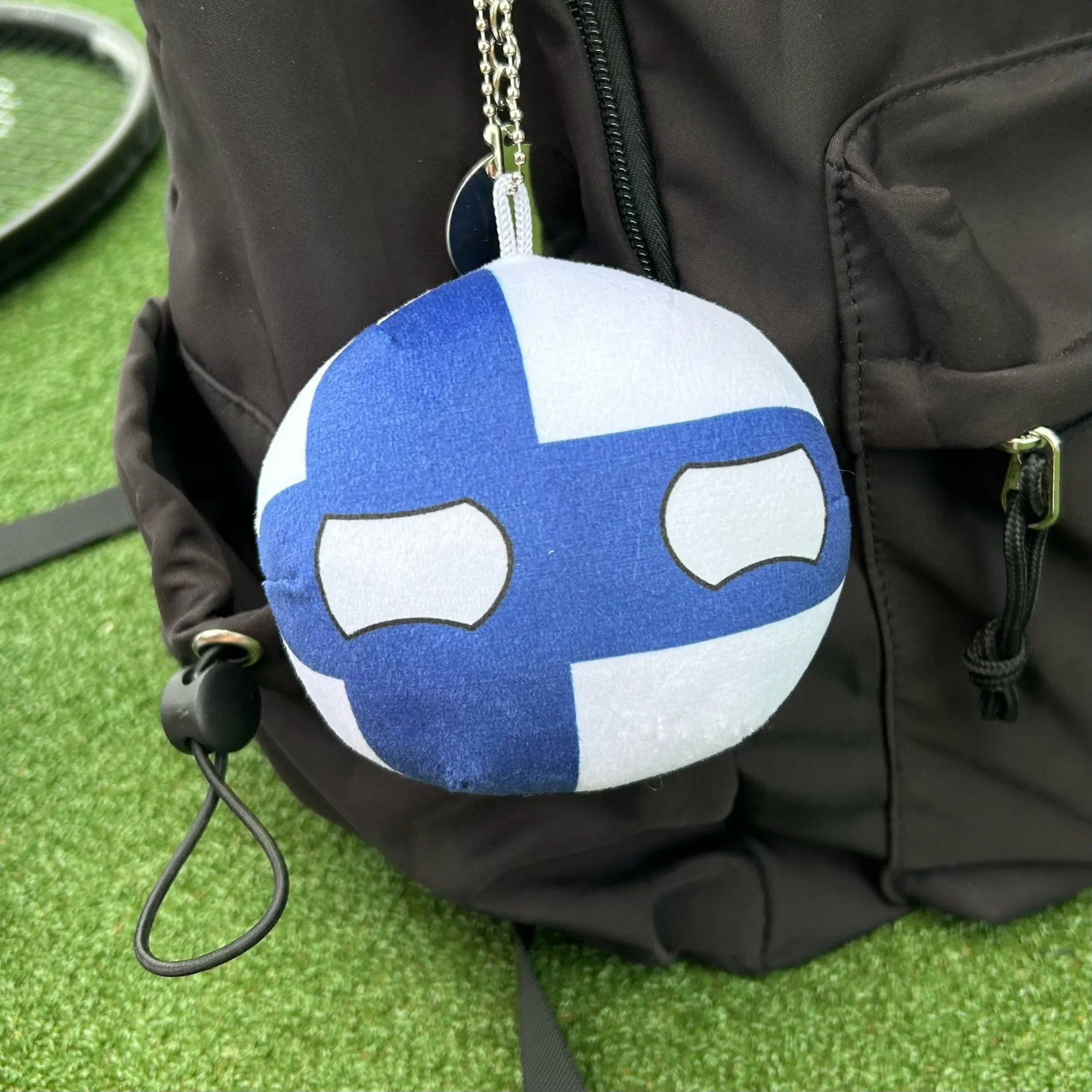 Country Ball Plush Toys Keychain Country Balls Pendant Soft Stuffed Doll Keyring Bag Charms For Kids Children's Day Gift photo review