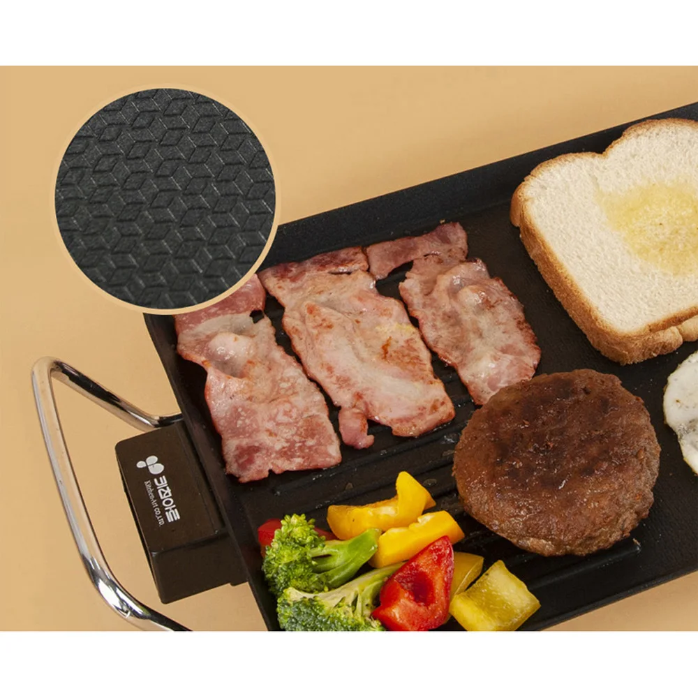 Kitchen Art electric grill non-stick coated die casting easy operation height adjustable oil-to-way hot plate Grill this 66cm 5 Phase temperature control KAG-6629R