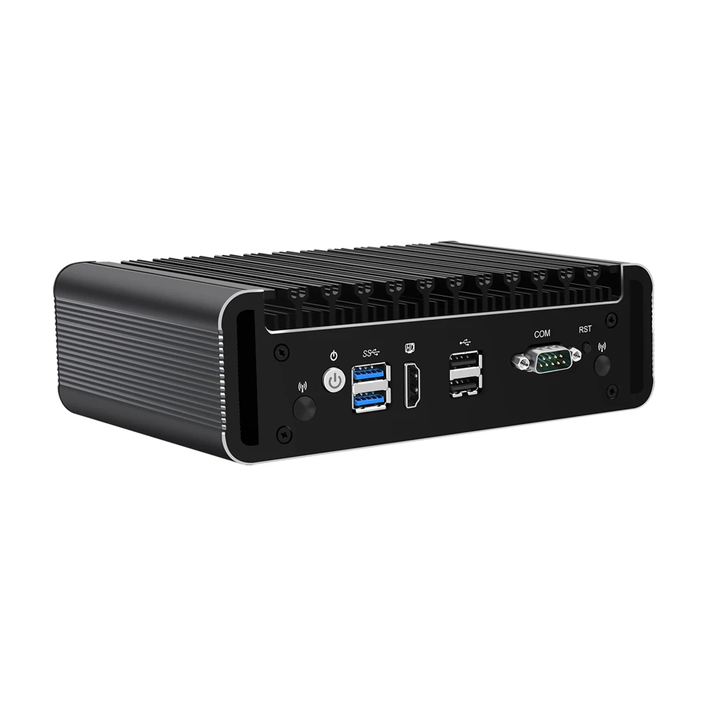 Alat Micro Firewall, PC Mini, Intel Celeron J4125,HUNSNRJ20, PFsense, Mikrotik,Untangle,Sophos XG,Router PC,VPN,4Intel I211 LAN