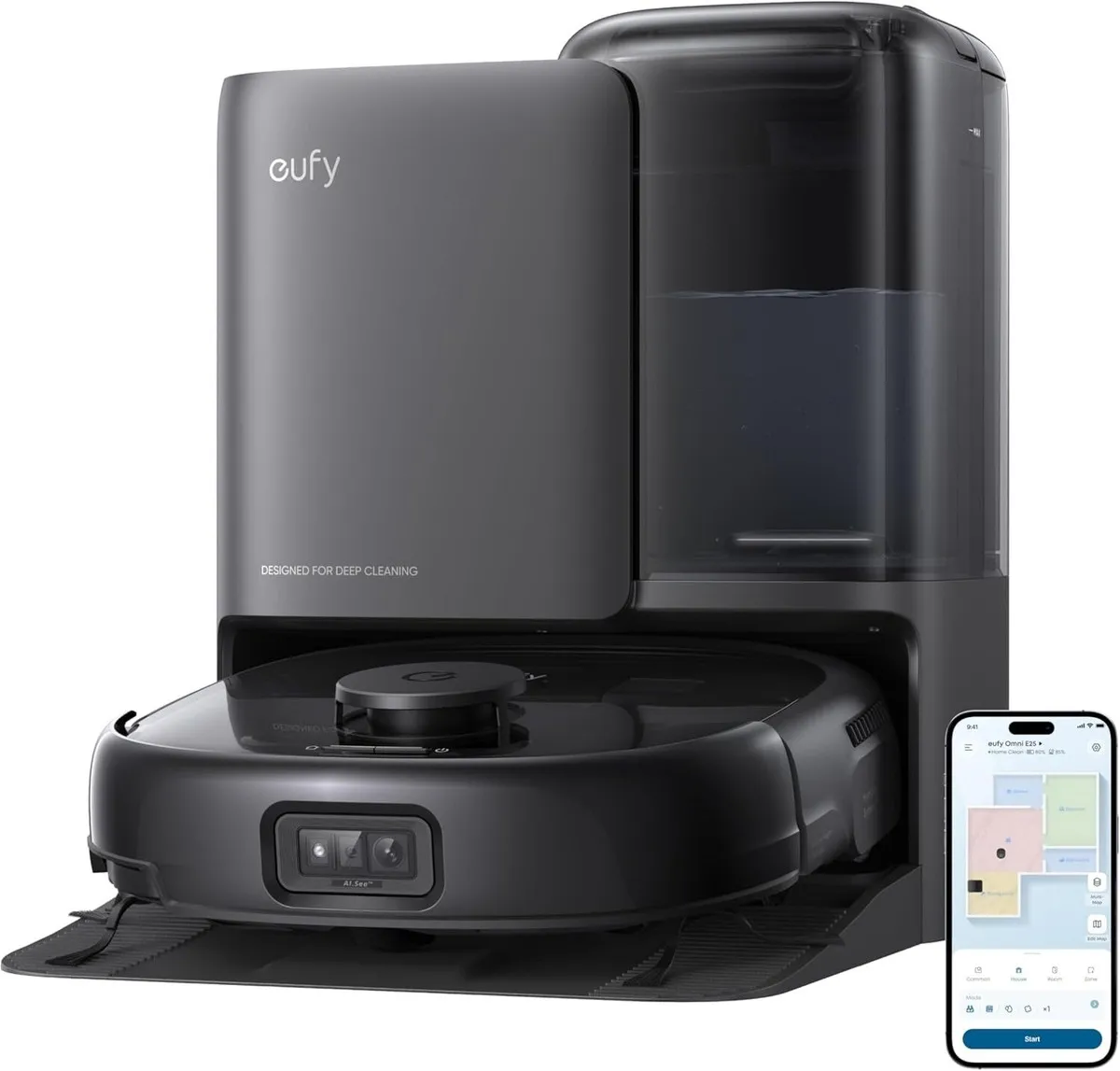 

FAST SELLING ON Eufy E25 Omni Robot Vacuum and Mop Combo, Hydrojet System, 20,000Pa TURBO Suction INSTANT SHIPPING