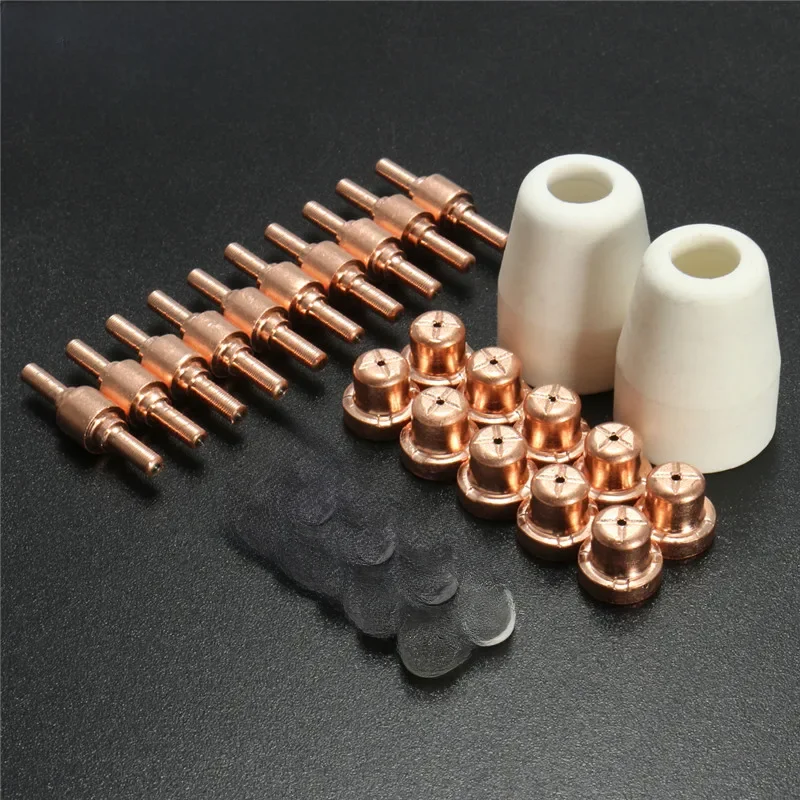 32pcs PT 31 LG-40 40A Taille Standard Plasma De Coupe Torche Cutter Consommables arc-en-ciel Pointe Buses Électrode