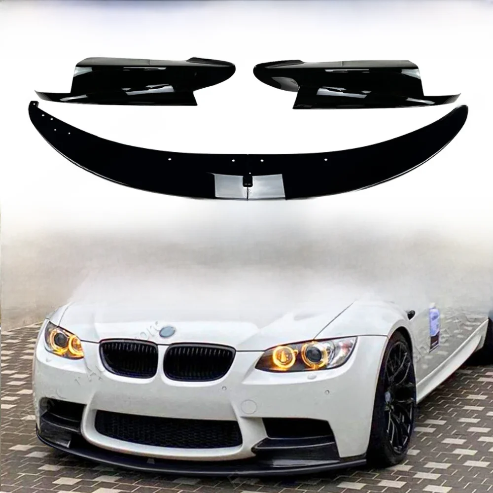 Przedni zderzak Splitter Diffuser Body Kit Spoiler Bumper Guard Protector Dla BMW serii 3 E90 E91 E92 E93 M3 2006-2013 ABS — 2
