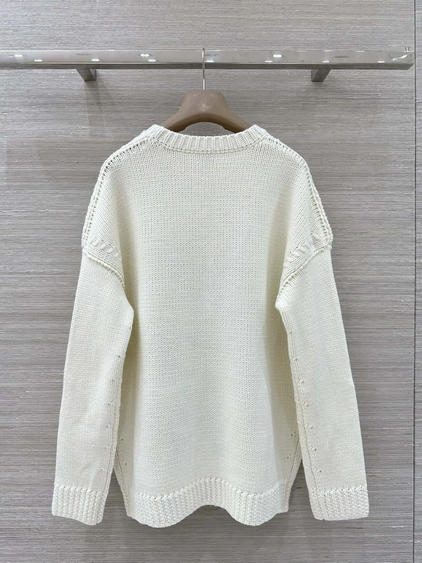 

2026 Women New Sweater Spring Fashion Embroidery Wool Simple Versatile Soft Retro Loose Women Coat