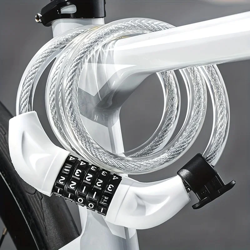 AliExpress Xunting Bicycle lock, anti-theft lock, mountain road bike, steel cable, portable password bike lock, bicycle riding accessories