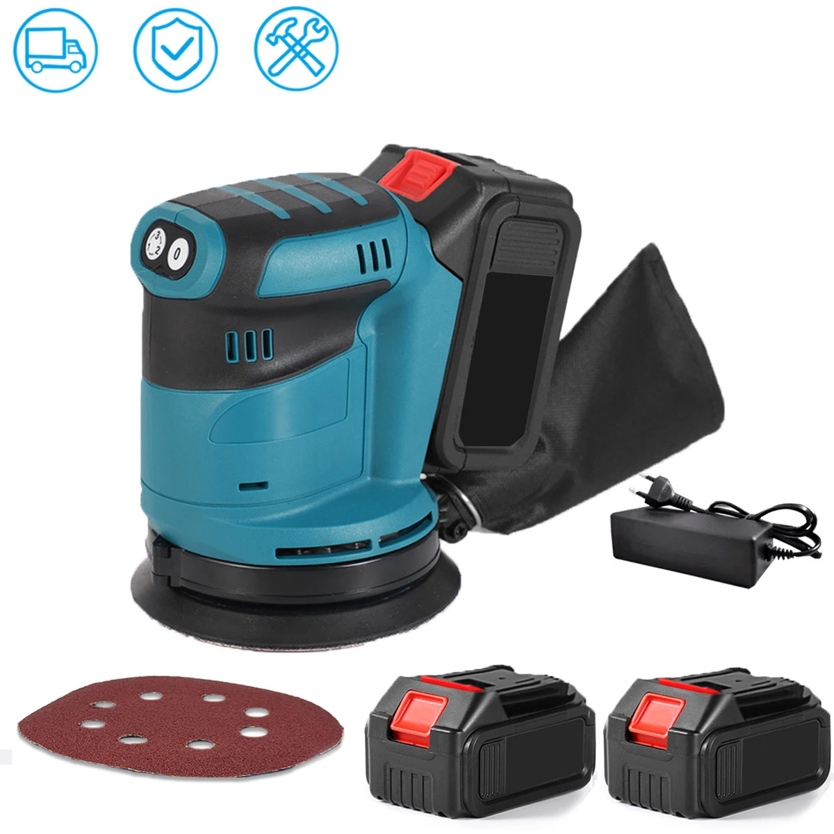 Siser Electric Orbital Sander 125mm 3 Speed Wood Grinder Polisher Waxing