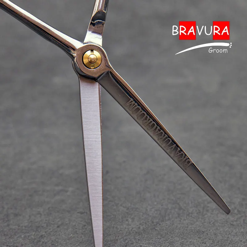 Bravura 5.5 inch Professional Pet Grooming mini Scissors 440c Pets Trimming Scissors Straight Advanced trim hair