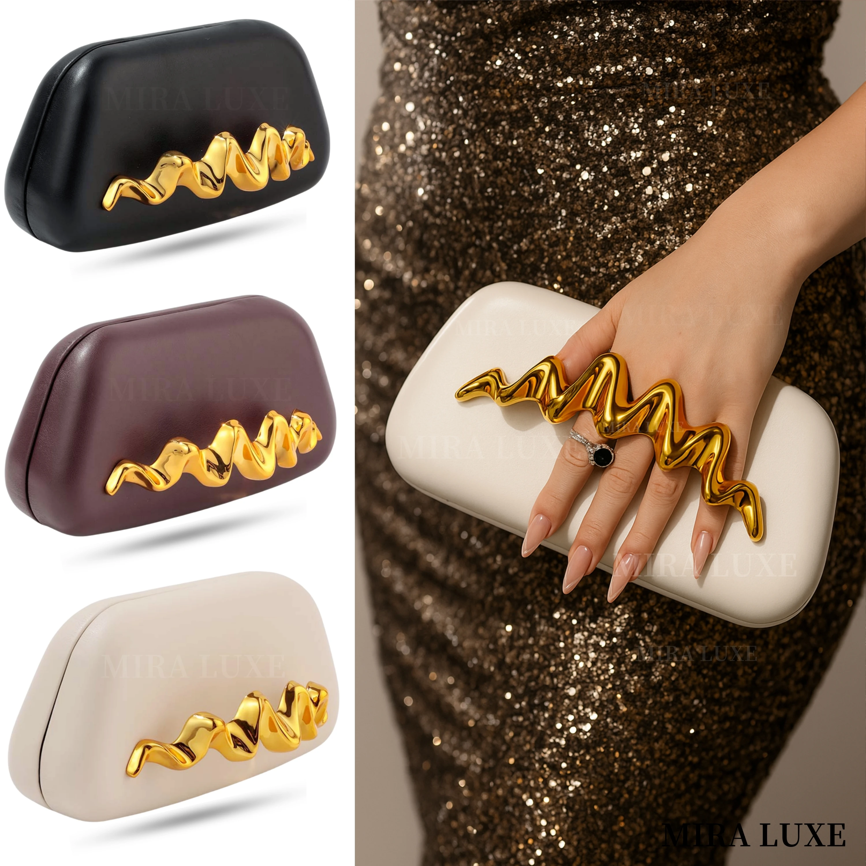 

Evening Clutch Bag For Women Handbag Purse Wedding Prom Party Designer Elegant Luxury Lady Crossbody Shoulder Clutch Bags Gift