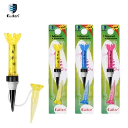 Caiton 1pc Premium Magnetic Golf Tee 80mm/3.15in Removable Design Less Friction Durable Three Colors Golf Accessories