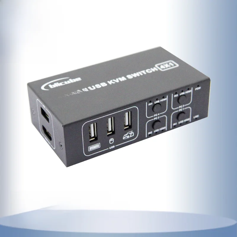 PiKVM BLIKVM przełącznik HDMI KVM wspólny laptop cztery konwerter portów 4 w 1 wyjście mysz USB klawiatura — zdjęcie produktu 6