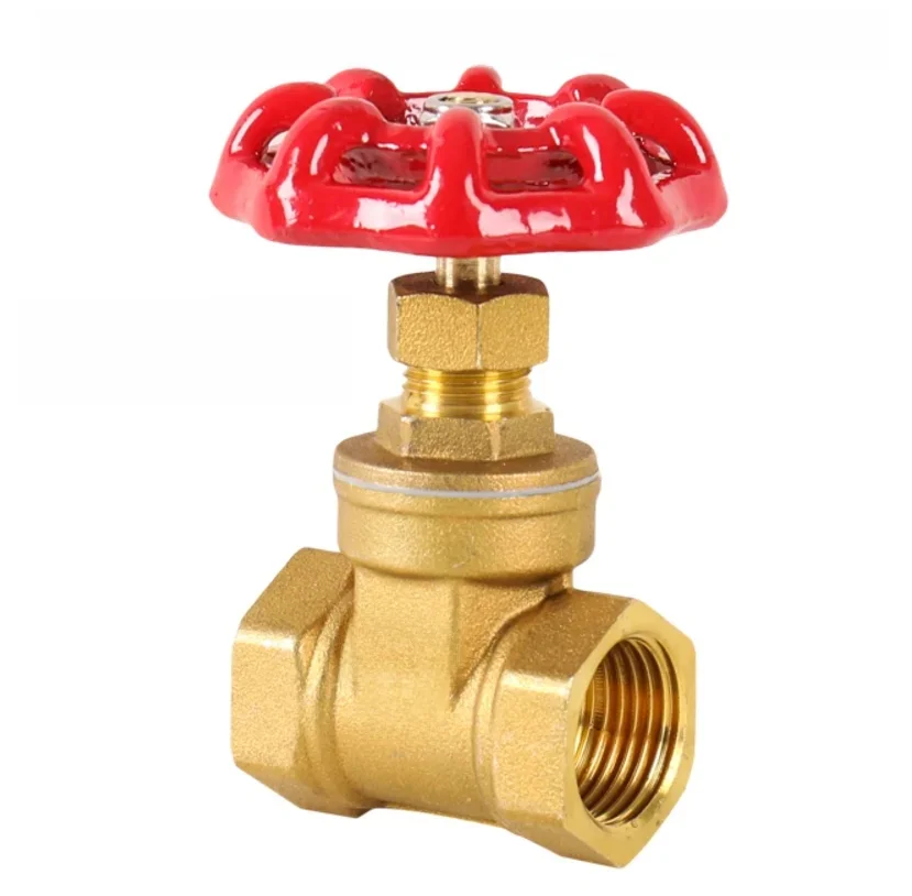 1 sztuk 1/2 "miedzi zasuwy DN15water przełącznik zaworu zawór wewnętrzny gwint zasuwy ściany grube 2.1mm 2.3mm 2.5mm — zdjęcie 2