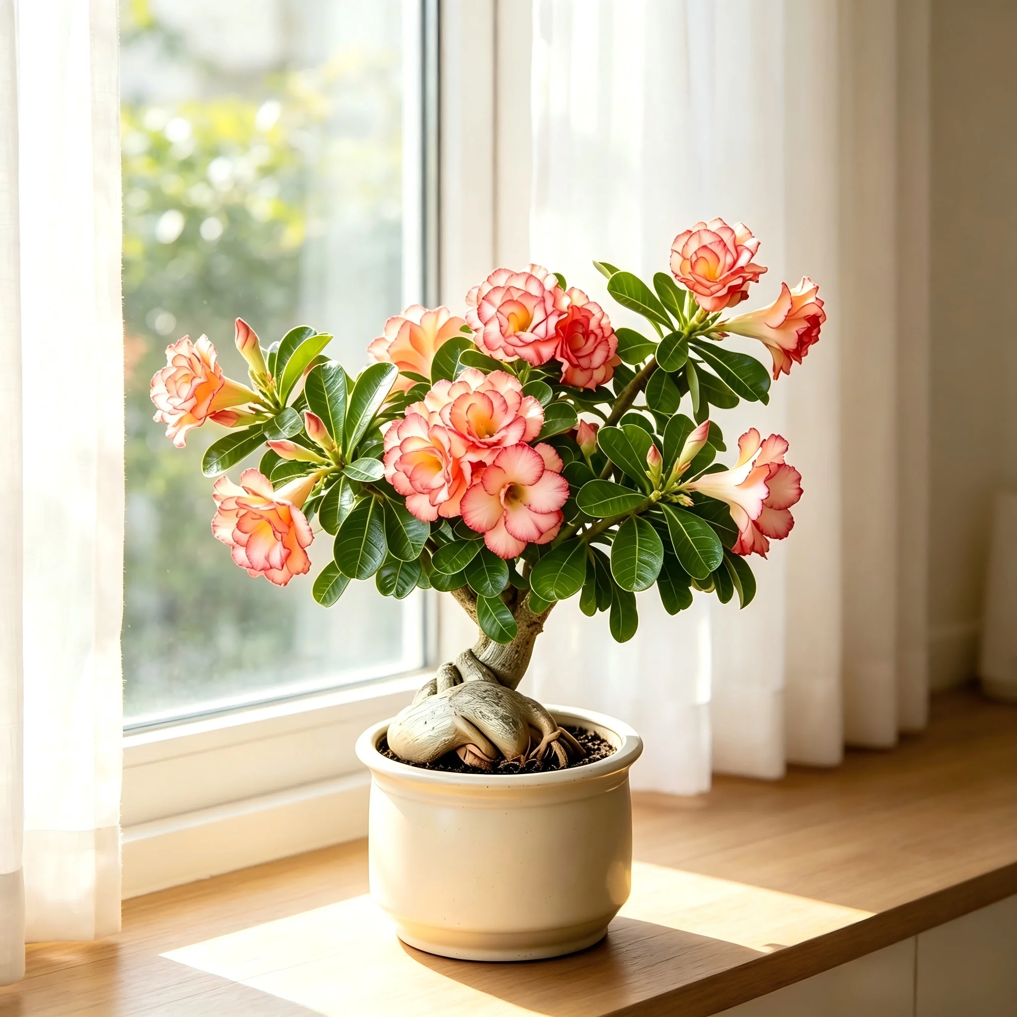 Desert Rose | Exotic potted succulent with colorful flowers (bare root)
