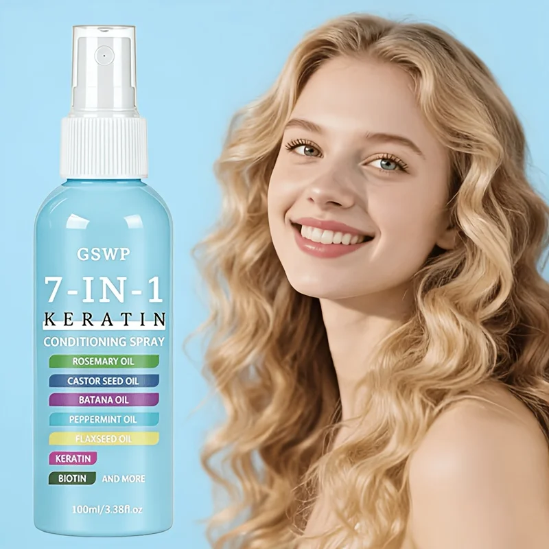 

GSWP 7-in-1 Hair Care Spray，Formulated with keratin and other nourishing ingredients, it moisturizes, smooths.100ml/200ml