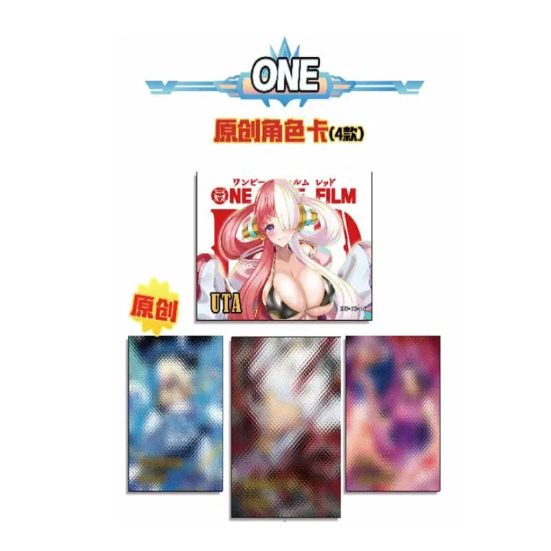 Wholesales One Piece Collection Cards Booster Box HAIWANGDIAN One Piece Film Red Rare Anime Trading Cards