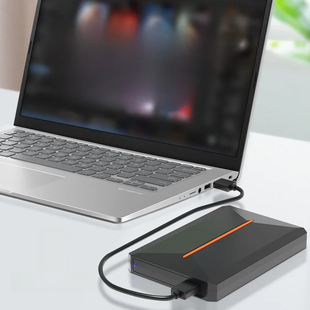 Launchbox 500G tragbare Gaming-HDD-Retro-Spielekonsole mit 3760+PC/3D-Spielen für PS4/PS3/PS2/WiiU/Wii/N64/DC/PS1 für Win PC/Laptop