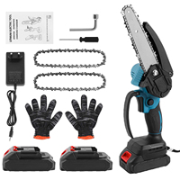 800W 6inch Cordless Electric Chainsaw Portable Powerful Chain Saw Garden Woodworking Cutting Power Tools For Makita 18V Battery