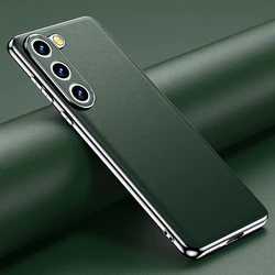 Чехол из натуральной воловьей кожи для Samsung Galaxy S 24 23 S24 S23 Ultra S22 Plus S21 FE Note 20, противоударный защитный чехол с покрытием