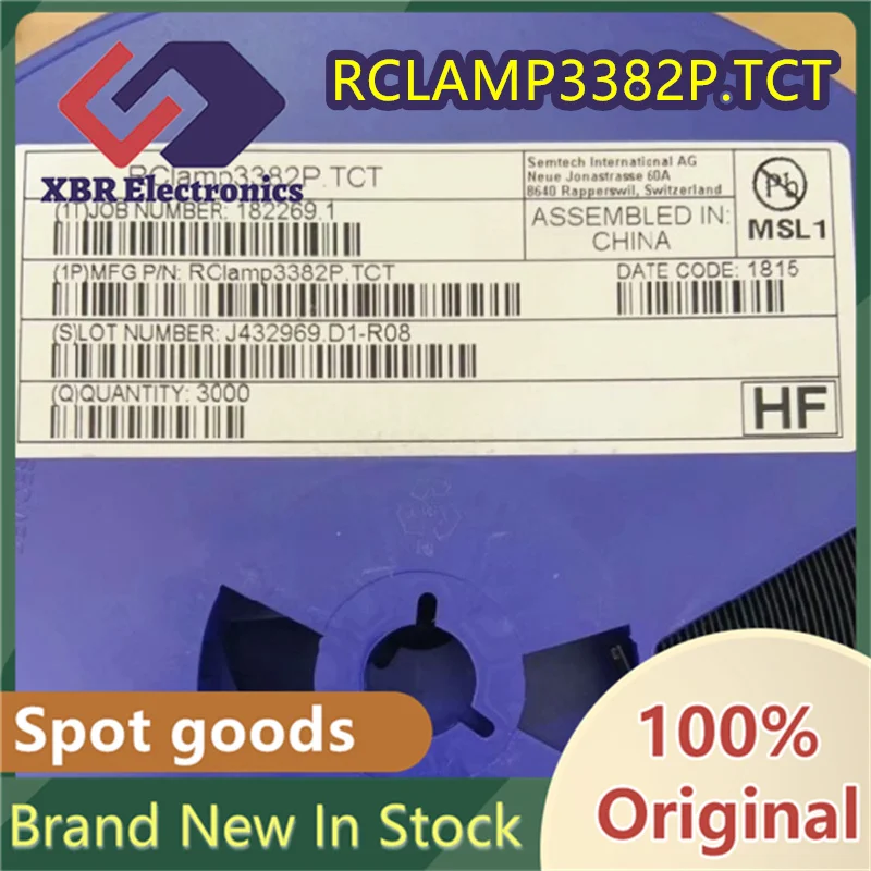 (20/50 pieces) RCLAMP3382P.TCT QFN 3382P Static Electricity and Surge Protection Brand New Original Product In Stock