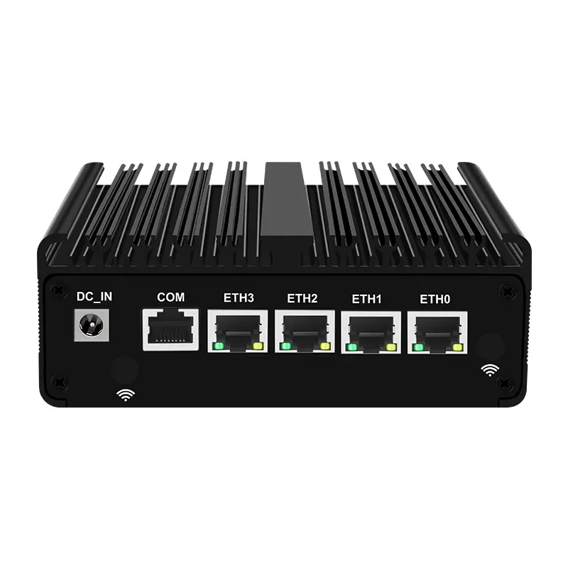 2025 Fanless Mini PC N150 4x2.5G LAN DDR5 NVMe HDMI2.0 DP AES-NI PfSense OPNsense Firewall Soft Router