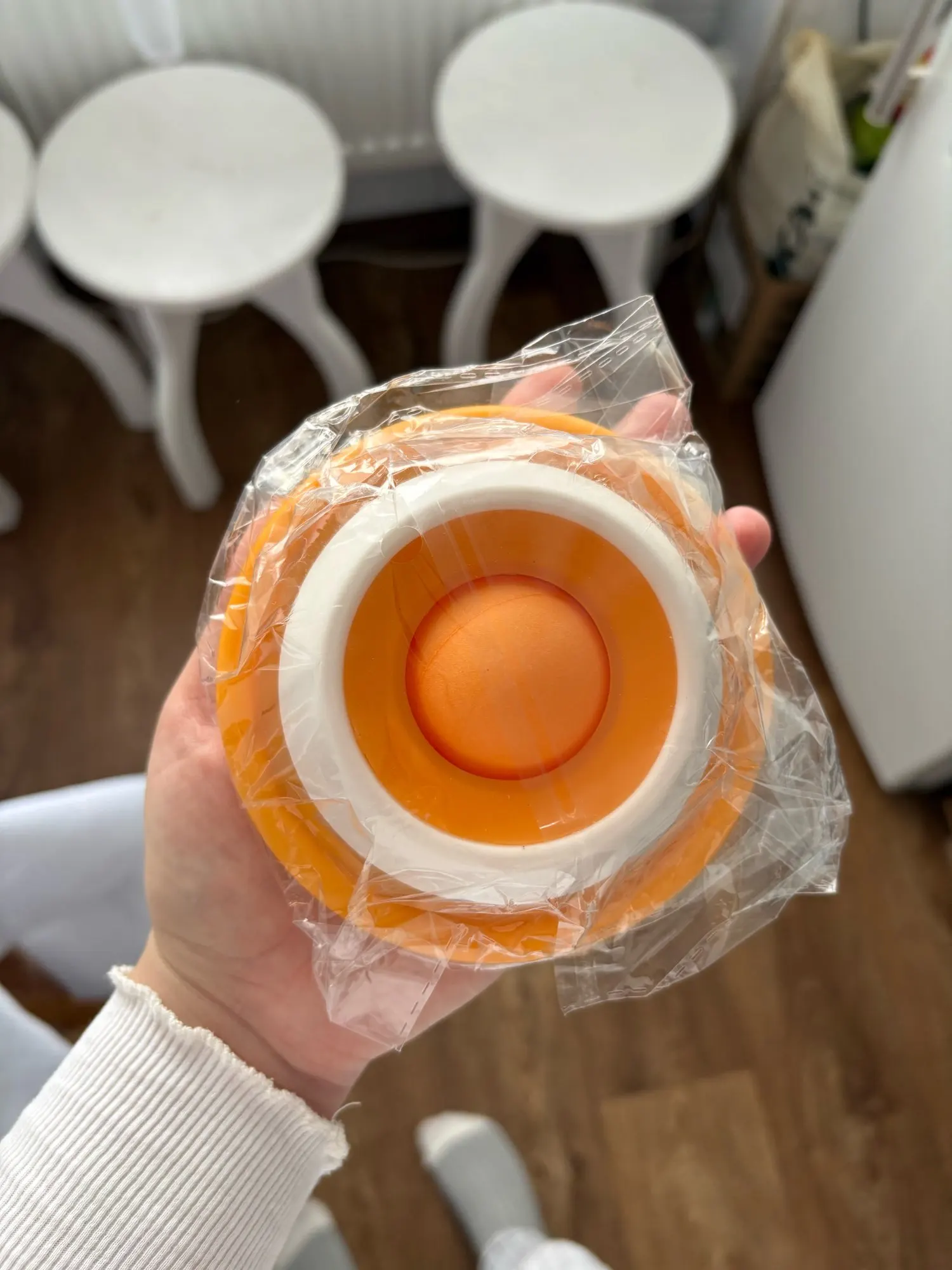 Customer review photo for Pet Lick Bowl with Rolling Ball Slow Feeder