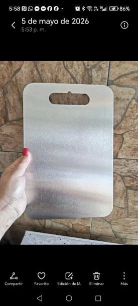 Stainless Steel Cutting Board Set for Vegetable, Meat & Bread Slicing with Food Contact Safe Cutting Board for Easy Clean photo review