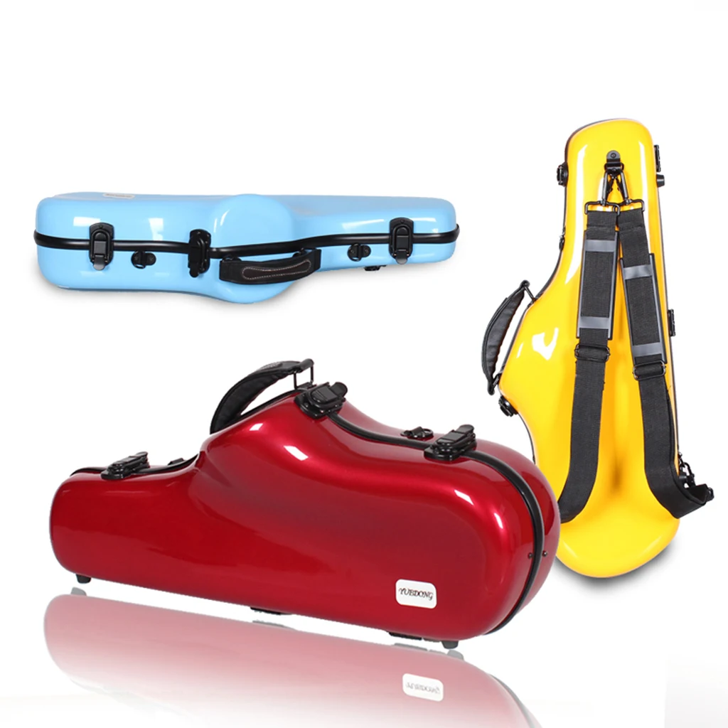 

Жесткий чехол для переноски саксофона, легкая сумка для альт-саксофона с плечевым ремнем для хранения инструментов