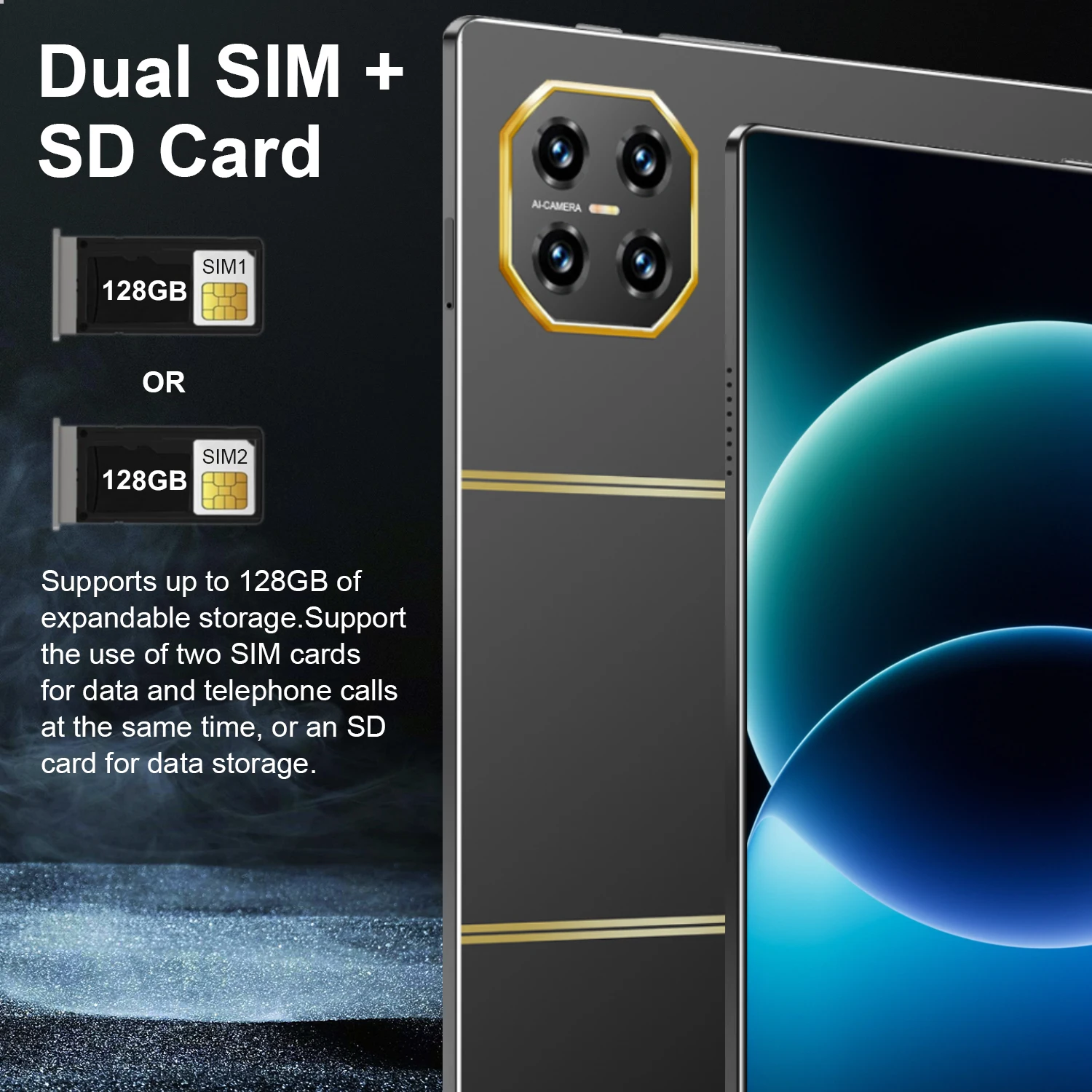 16MP+32MP 5G Global Version Pad 10.36 Inch Android 13 16GB+1TB 20000mAh WPS+5G WiFi Bluetooth Dual SIM Phone Call Tablet