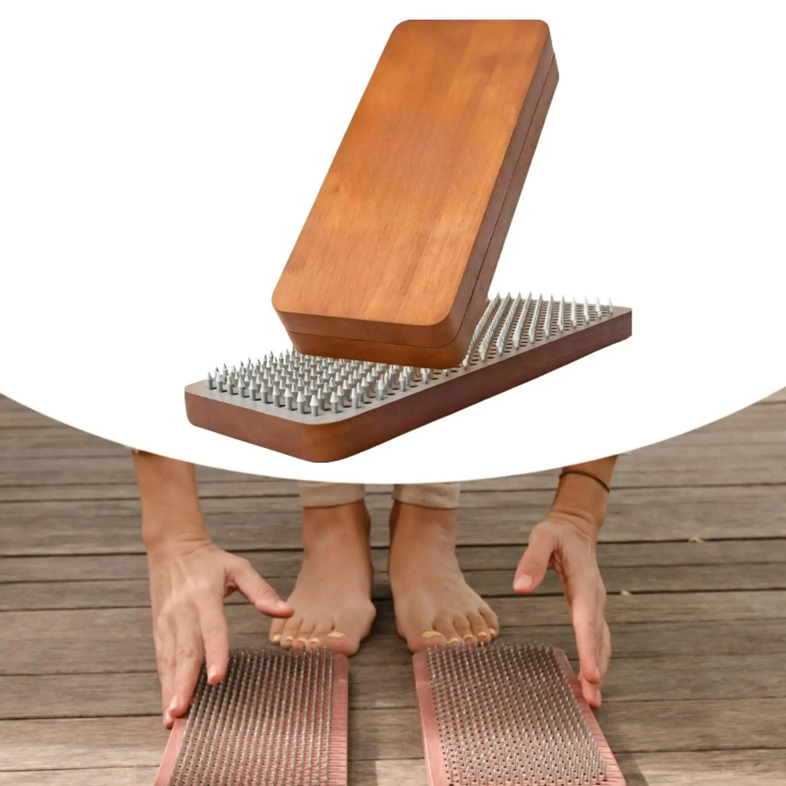 

Доска для йоги, доски для ног, домашний тренажерный зал, подарок для йоги, легко носить с ногтями, массаж глубоких тканей, акупунктурный массаж