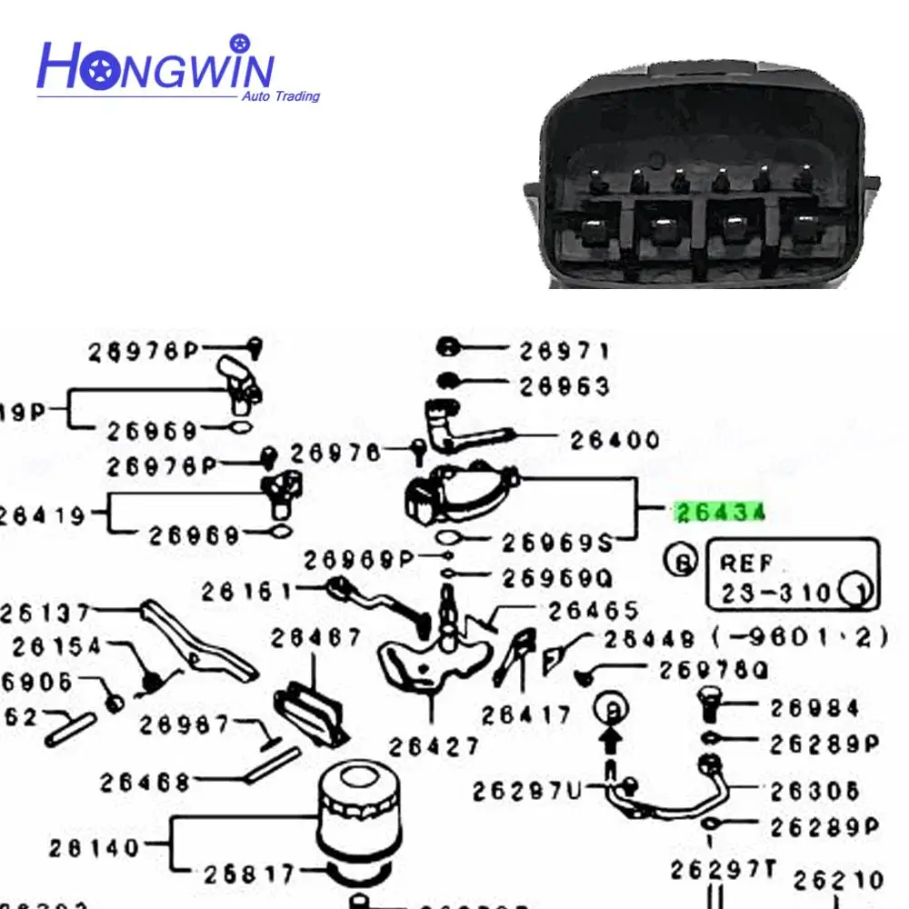 8604A011 Neutral Safety Switch Range Sensor For Mitsubishi Lancer Eclipse Galant Endeavor 97-11 MD757782 8617A007 MR983147 NS239