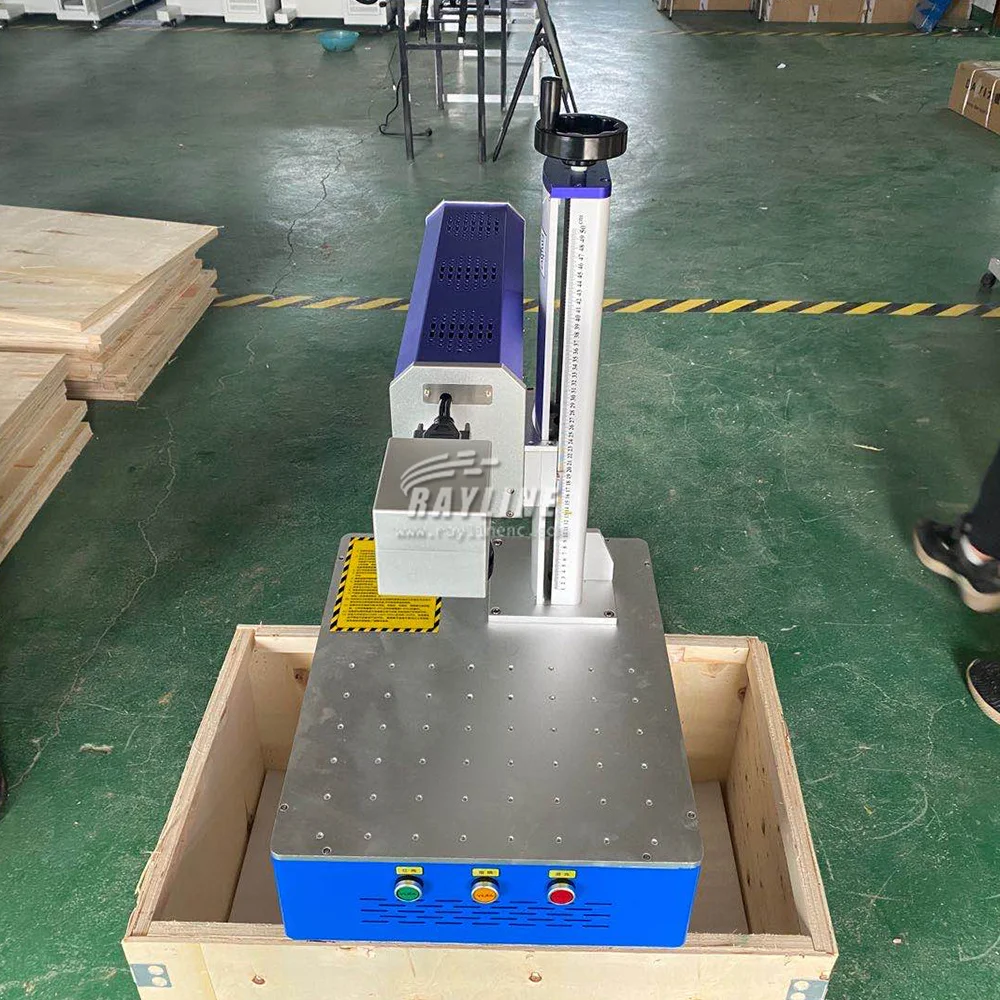 Deep Cut Fiber Laser Marking Machine for Stainless Steel Plastic Ring Jewelry Marking Desktop Fiber Laser Engraving System