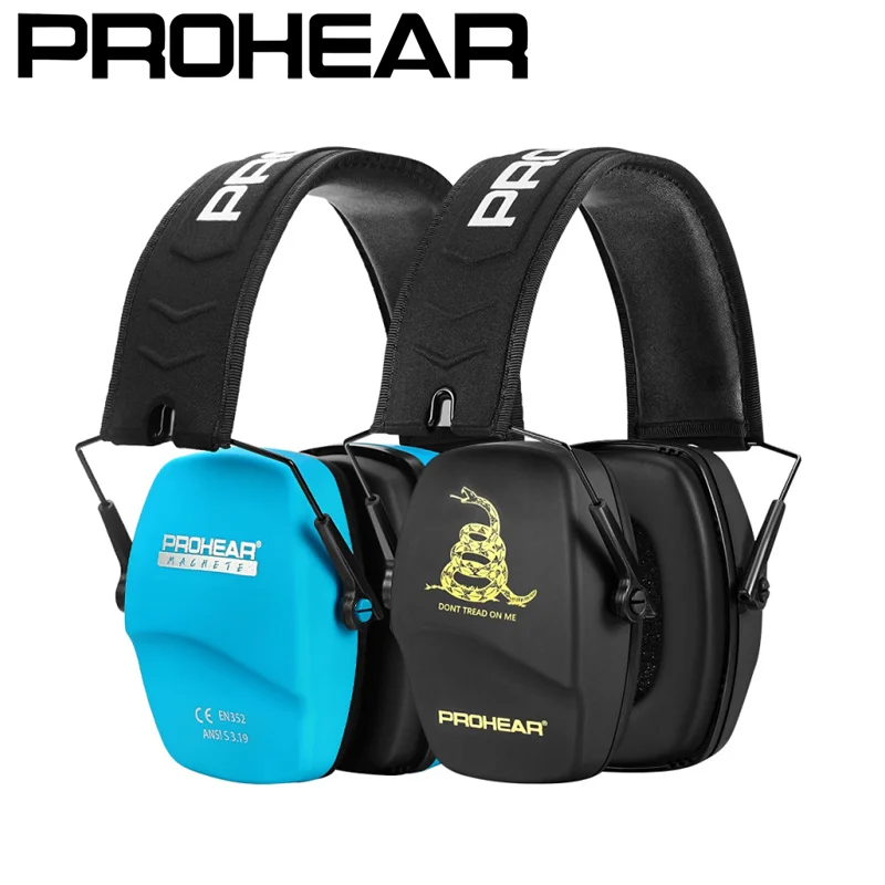 

PROHEAR Shooting Ear Protection Set NRR 26dB Noise Reduction Earmuffs Safety Foldable Hearing Protector for Gun Range Hunting