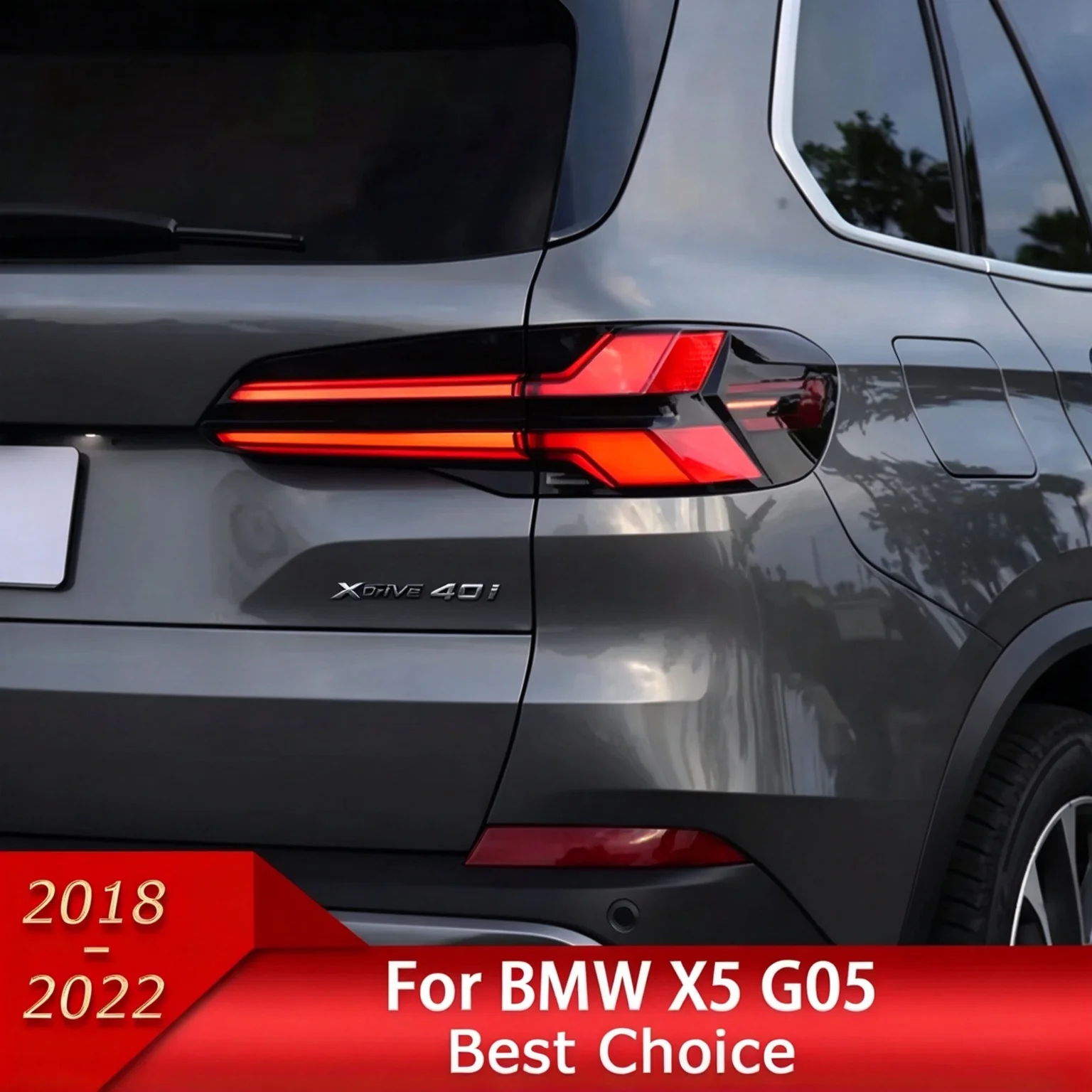 Fanali posteriori a LED per BMW X5 G05 2019-2023, nuovo stile LCI, indicatori di direzione sequenziali, luci freno posteriori, plug & play