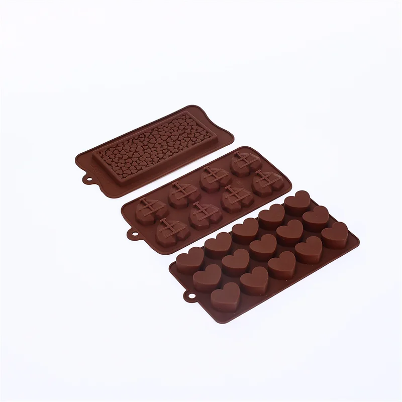 Heart shape Silicone Moulds Non-Stick Chocolate Candy Mould,Silicone chocolate Mould moldes repostería  baking accessories