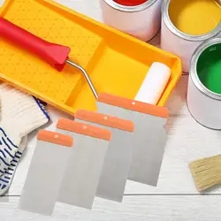 4 parça macun bıçak duvar yama çıkarma kağıdı el aracı arabalar onarım konfor kolu alçı kürek boya kazıyıcı Spatula