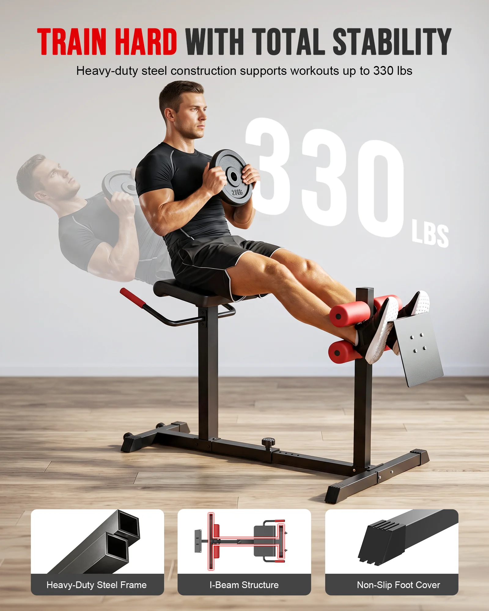 Mesin Peregangan Punggung Kurs - Home Gym Hamstring Exercises ulasan dan harga