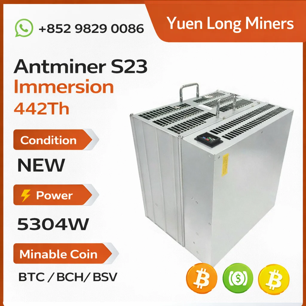 

Специальное предложение: купи 2, получи 1 бесплатно — Bitmain Antminer S23 Immersion 442Th 12J/TH — высокопроизводительная ASIC-майнерская установка для устойчивого майнинга Bitcoin Extra.