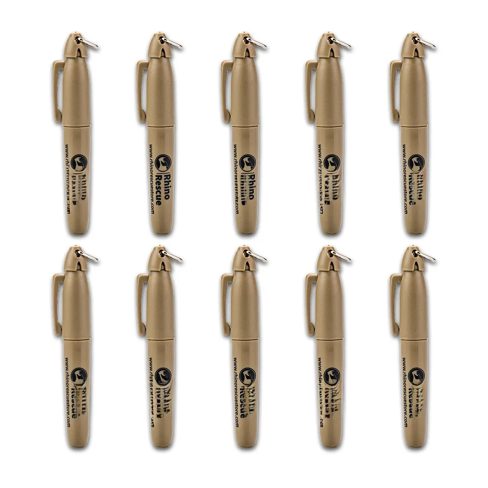Stylo tactique Rhino Rescue – Stylo marqueur, équipement tactique et cadeau pour le camping et la randonnée