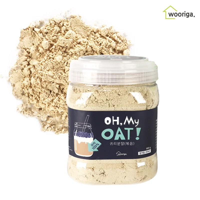 Roasted Oats Powder from Canada 800gx1 Canned Oats Powder  Oatmeal  / oat powder