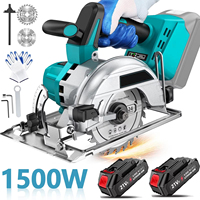125mm Brushless Circular Saw Cordless High Power Electric Woodworking Saw Adjustable Angle Cuting Tool For Makita 21V Battery