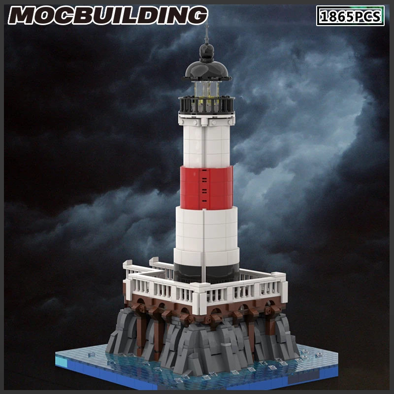 

Nautical Ocean Lighthouse Moc Building Blocks Tower Ornaments Home Decor DIY Bricks Model Birthday Gifts Christmas Present Toys