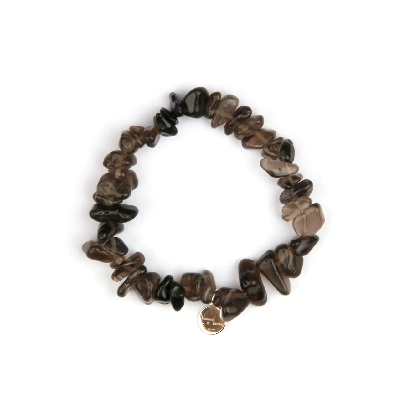 

Smoky Quartz Raw Shape Earth Shadow Bracelet
