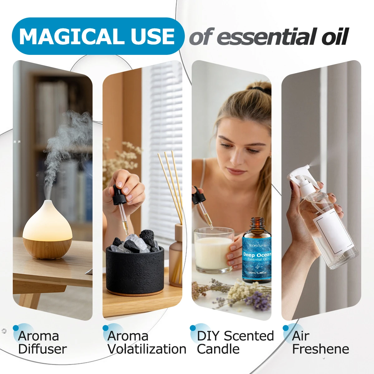 DEEP OCEAN Ätherisches Öl, Frisches Meeresduftöl für Diffusoren, Aromatherapie & DIY-Duftprodukte, Aroma von sauberem Ozean – Detail 7