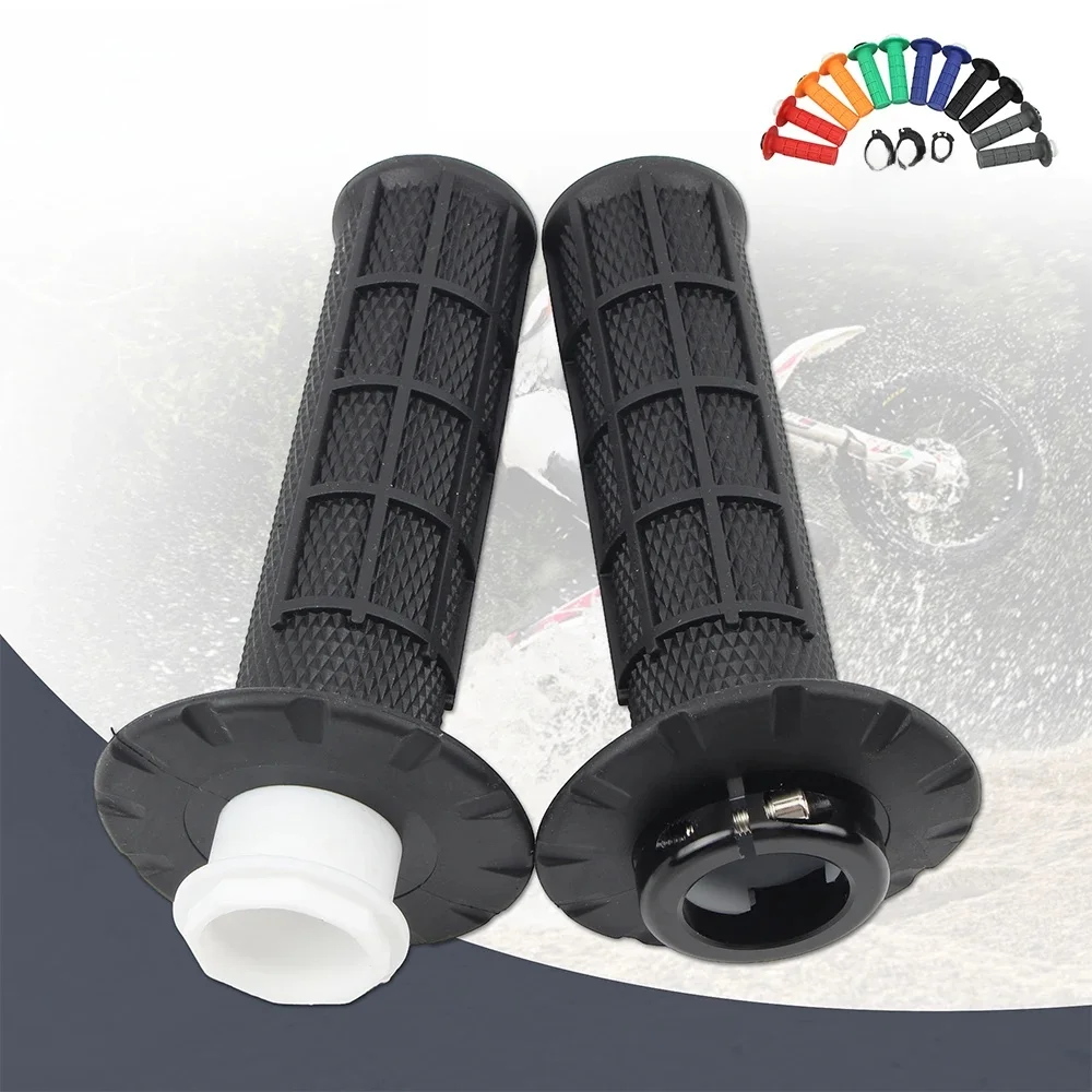 AliExpress PowerMotor Motorcycle Universal Grips Handlebar 7/8" 22mm Hand Grip Snap-on Cam Lock-on For KTM Kawasaki CRF SXF EXC Motocross Dirt Bike