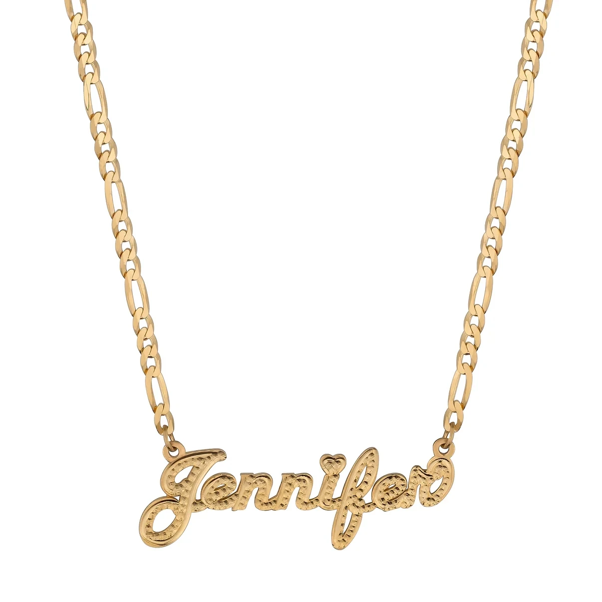 

Custom Golden Frosted Script Name Necklace 18K Gold Plated Personalized Nameplate Pendant Luxury Jewelry Gift for Men and Women