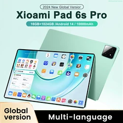 2024 Original Xioami Pad 6S Pro Tablet Android 14 Snapdragon Tablets PC 16GB+1024GB 5G Dual SIM Card Bluetooth WIFI HD 4K Mi Tab