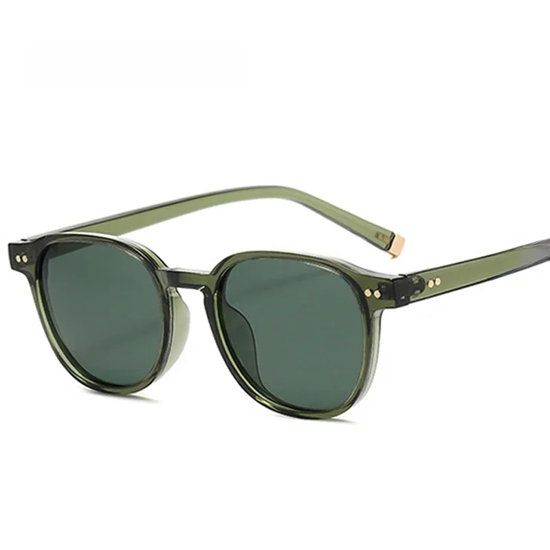 SHAUNA Retro kwadratowe damskie okulary przeciwsłoneczne z polaryzacją moda nity dekoracje mężczyźni Punk okulary przeciwsłoneczne do jazdy odcienie UV400 — zdjęcie 2