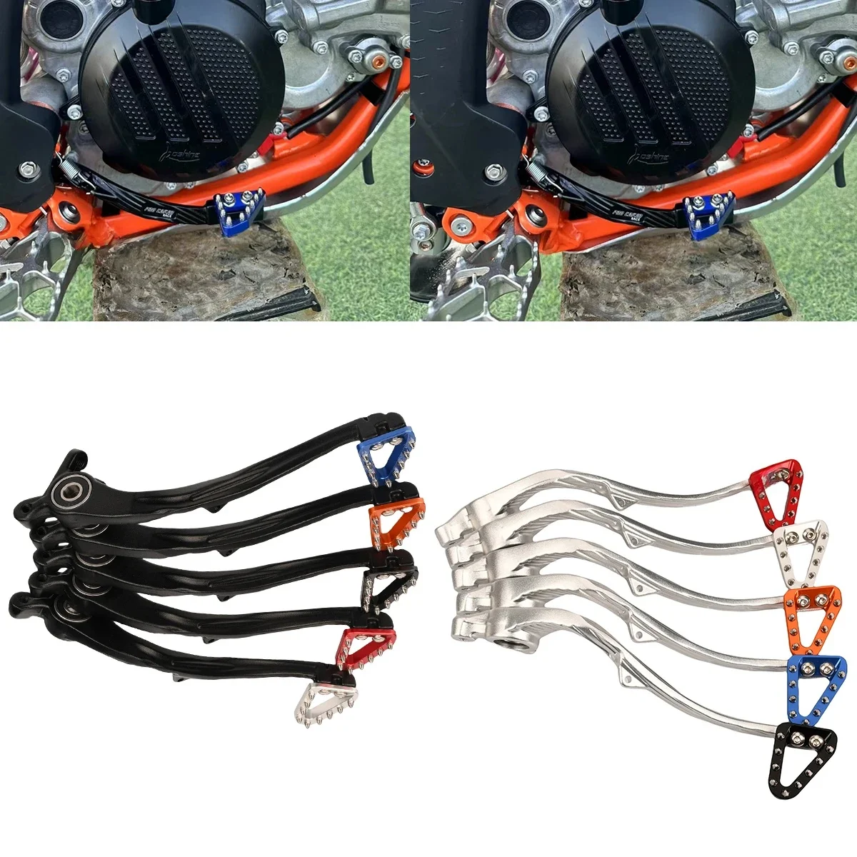 AliExpress XCMT For KTM SX SXF XC XCF XCW EXC EXCF Six Days SMR450 125-500CC 2023-2025 Motorcycle Rear Foot Brake Lever Dirt Bike Accessories