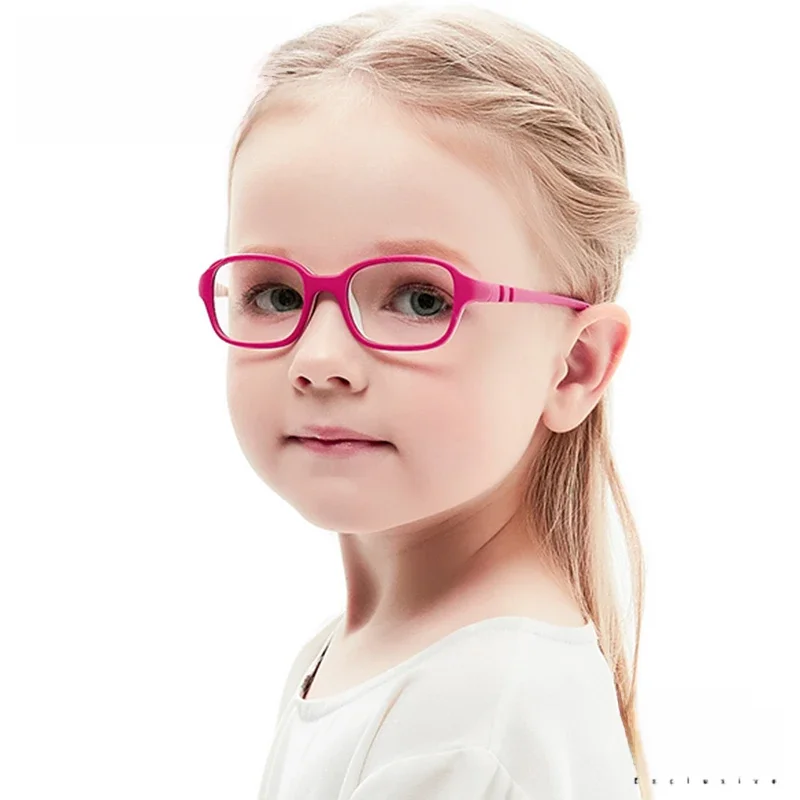 Kirka dzieci okulary ramka TR90 prostokąt okulary flexibl okulary rama optyczna rama okulary do czytania okulary optyczne krótkowzroczność szkło — zdjęcie 2