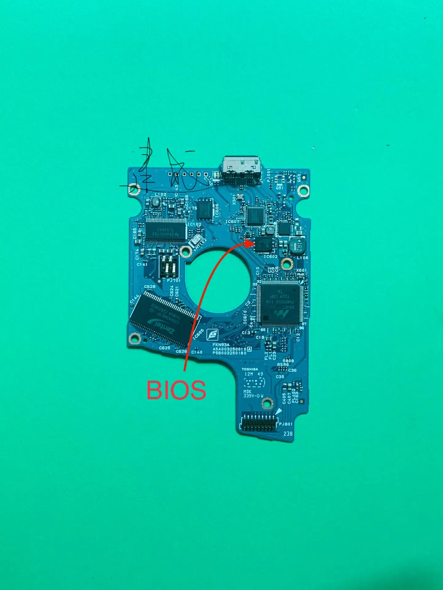 USB3.0 g003309a g3448a g003250a g003296a Toshiba mobile hard disk HDD logic board PCB