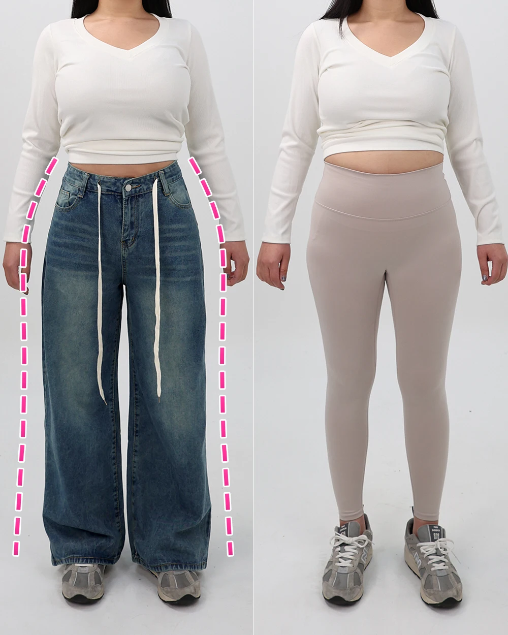 Big size plus size oversized lower body cover with lower body obesity cover string with high weight denim pants wo westwashing low-salt pants jeans